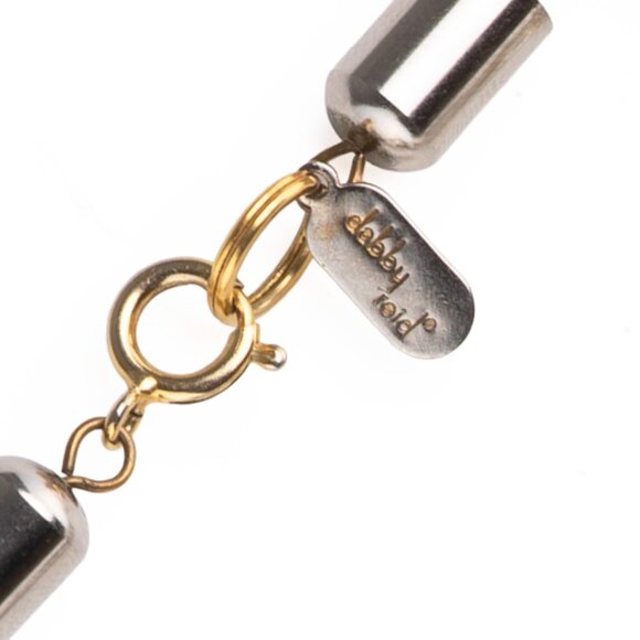 DABBY REID Chunky, Layered, 5 Strand Gold & Clear Beaded Retro Choker - Picture 4 of 7